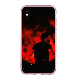 Чехол iPhone XS Max матовый Save your tears, цвет: 3D-розовый