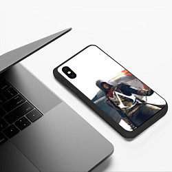 Чехол iPhone XS Max матовый Французская революция Assassins, цвет: 3D-черный — фото 2