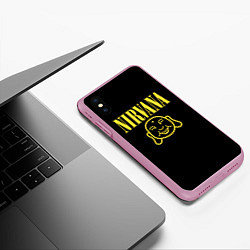 Чехол iPhone XS Max матовый Обрести нирвану, цвет: 3D-розовый — фото 2
