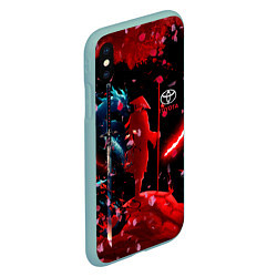 Чехол iPhone XS Max матовый Toyota затмение, цвет: 3D-мятный — фото 2