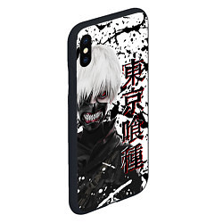 Чехол iPhone XS Max матовый Kaneki Ken - Токийский Гуль, цвет: 3D-черный — фото 2