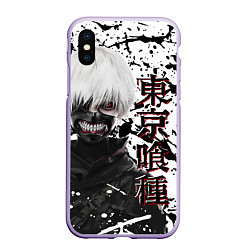 Чехол iPhone XS Max матовый Kaneki Ken - Токийский Гуль, цвет: 3D-светло-сиреневый