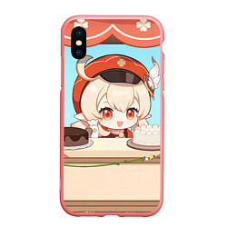 Чехол iPhone XS Max матовый Genshin Impact Кли cute chibi, цвет: 3D-баблгам