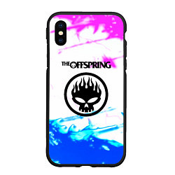 Чехол iPhone XS Max матовый The Offspring неоновая абстракция, цвет: 3D-черный