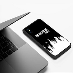 Чехол iPhone XS Max матовый Одни из нас зомби текстура, цвет: 3D-черный — фото 2