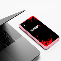 Чехол iPhone XS Max матовый Фаркрай текстура огня, цвет: 3D-баблгам — фото 2
