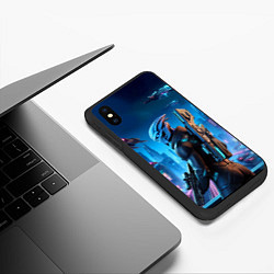 Чехол iPhone XS Max матовый Mass Effect - ai art, цвет: 3D-черный — фото 2