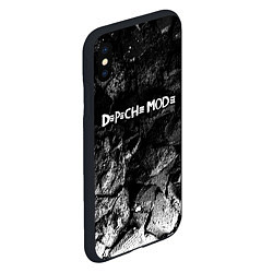 Чехол iPhone XS Max матовый Depeche Mode black graphite, цвет: 3D-черный — фото 2
