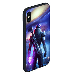 Чехол iPhone XS Max матовый Mass Effect - andromeda ai art, цвет: 3D-черный — фото 2