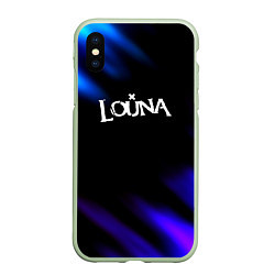 Чехол iPhone XS Max матовый Louna neon bend, цвет: 3D-салатовый