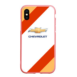 Чехол iPhone XS Max матовый Chevrolet line, цвет: 3D-баблгам