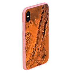 Чехол iPhone XS Max матовый Каналы на Марсе - star dust, цвет: 3D-баблгам — фото 2