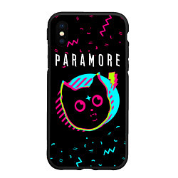 Чехол iPhone XS Max матовый Paramore - rock star cat