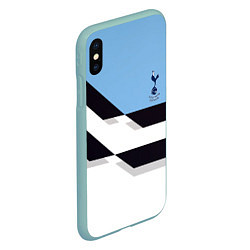 Чехол iPhone XS Max матовый Tottenham sport geometry, цвет: 3D-мятный — фото 2