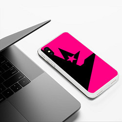 Чехол iPhone XS Max матовый Астралис кс го, цвет: 3D-белый — фото 2