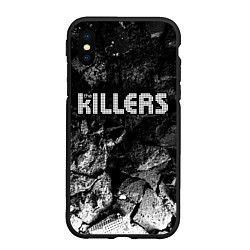 Чехол iPhone XS Max матовый The Killers black graphite, цвет: 3D-черный