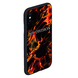Чехол iPhone XS Max матовый Joy Division red lava, цвет: 3D-черный — фото 2