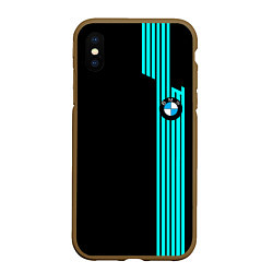 Чехол iPhone XS Max матовый BMW sport line geometry, цвет: 3D-коричневый