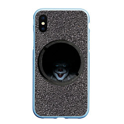 Чехол iPhone XS Max матовый Оно в люке, цвет: 3D-голубой