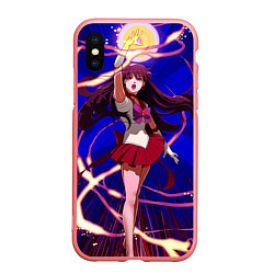 Чехол iPhone XS Max матовый Sailor Moon Рэй Хино, цвет: 3D-баблгам