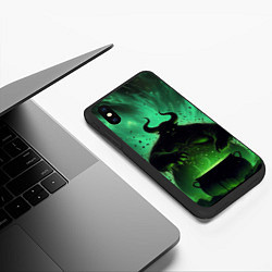 Чехол iPhone XS Max матовый Бог разложения Нургл нейросеть, цвет: 3D-черный — фото 2