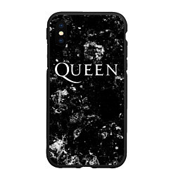 Чехол iPhone XS Max матовый Queen black ice, цвет: 3D-черный