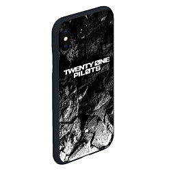 Чехол iPhone XS Max матовый Twenty One Pilots black graphite, цвет: 3D-черный — фото 2