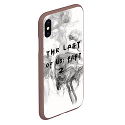 Чехол iPhone XS Max матовый The Last of Us цикады элли, цвет: 3D-коричневый — фото 2