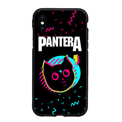 Чехол iPhone XS Max матовый Pantera - rock star cat