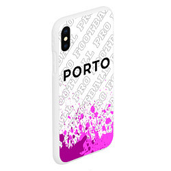 Чехол iPhone XS Max матовый Porto pro football посередине, цвет: 3D-белый — фото 2