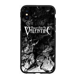 Чехол iPhone XS Max матовый Bullet For My Valentine black graphite