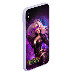 Чехол iPhone XS Max матовый League of Legends Kaisa Kda style, цвет: 3D-светло-сиреневый — фото 2