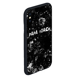 Чехол iPhone XS Max матовый Papa Roach black ice, цвет: 3D-черный — фото 2