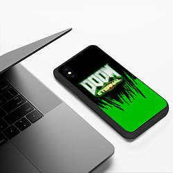 Чехол iPhone XS Max матовый Doom, цвет: 3D-черный — фото 2