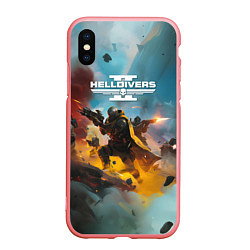 Чехол iPhone XS Max матовый Helldivers 2: Art, цвет: 3D-баблгам