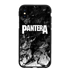 Чехол iPhone XS Max матовый Pantera black graphite
