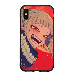 Чехол iPhone XS Max матовый Моя геройская академия Himiko Toga, цвет: 3D-черный