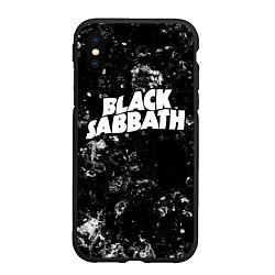Чехол iPhone XS Max матовый Black Sabbath black ice