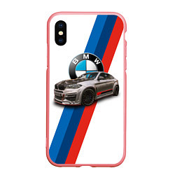 Чехол iPhone XS Max матовый Немецкий кроссовер BMW X6 M, цвет: 3D-баблгам