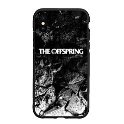 Чехол iPhone XS Max матовый The Offspring black graphite