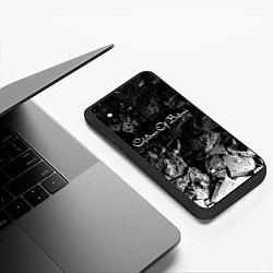 Чехол iPhone XS Max матовый Children of Bodom black graphite, цвет: 3D-черный — фото 2