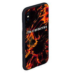 Чехол iPhone XS Max матовый The Cranberries red lava, цвет: 3D-черный — фото 2