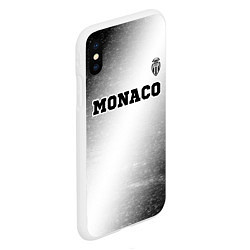 Чехол iPhone XS Max матовый Monaco sport на светлом фоне посередине, цвет: 3D-белый — фото 2