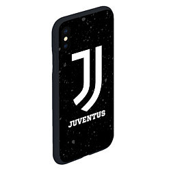 Чехол iPhone XS Max матовый Juventus sport на темном фоне, цвет: 3D-черный — фото 2