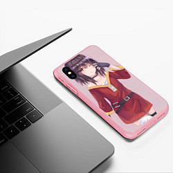 Чехол iPhone XS Max матовый Konosuba Мэгумин, цвет: 3D-баблгам — фото 2