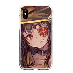 Чехол iPhone XS Max матовый Konosuba Мэгумин cute, цвет: 3D-белый