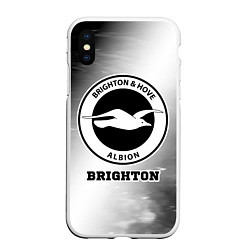 Чехол iPhone XS Max матовый Brighton sport на светлом фоне, цвет: 3D-белый