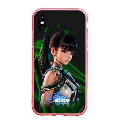 Чехол iPhone XS Max матовый Stellar Blade Eve black green, цвет: 3D-баблгам