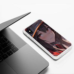 Чехол iPhone XS Max матовый Konosuba Мэгумин cute, цвет: 3D-белый — фото 2