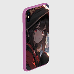 Чехол iPhone XS Max матовый Konosuba Мэгумин cute, цвет: 3D-фиолетовый — фото 2